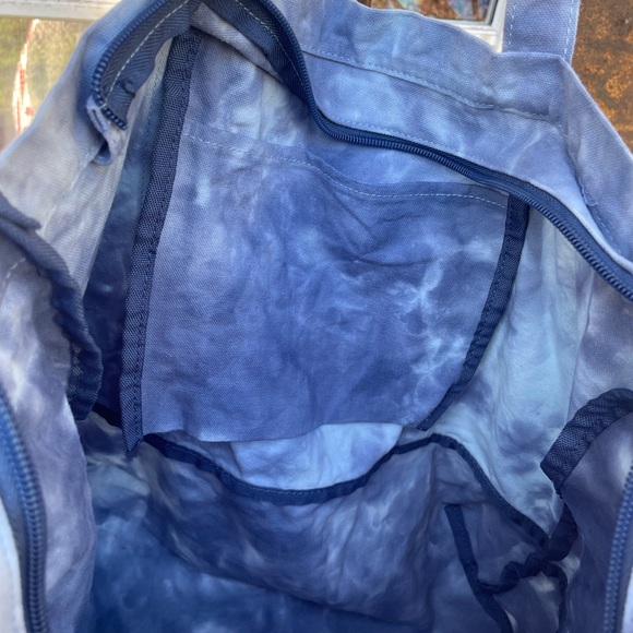 Pink Tie-Dye Blue & White Tote Bag - Picture 5 of 6